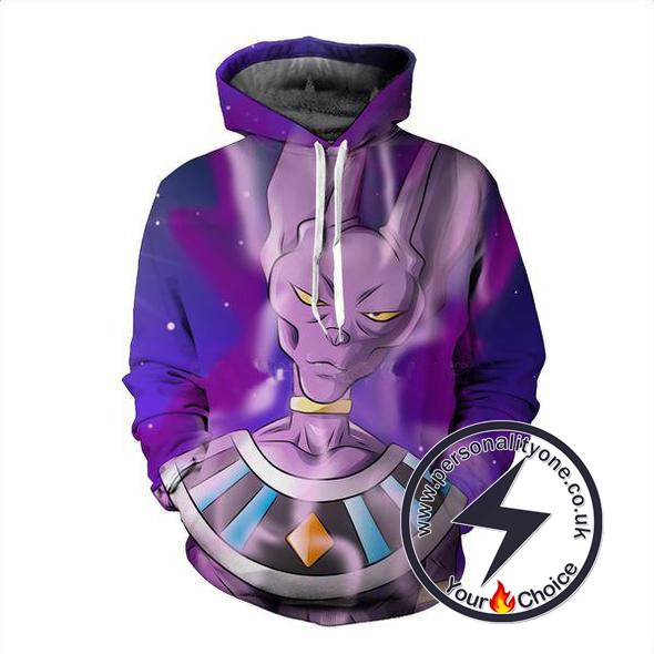 Dragon Ball Z - God Beerus 3D - Hoodies